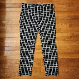 Ann Taylor Black & White Checkered Slacks